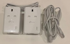 **BARELY USED** 2 tp-link AV1000 Powerline Adapters With 2 Ethernet Cables