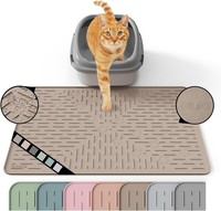 Katzenklo Matte Silikon 60X40Cm Wasserdicht Bpa-Frei Einfach Zu Reinigen Beige