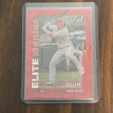 Mike Trout 2021 Panini Donruss Elite Series Red 51/149 #ES2