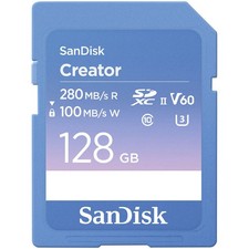 SanDisk Creator Series 128GB UHS-II SDXC Memory Card SDSDXEP-128G-GNCIS
