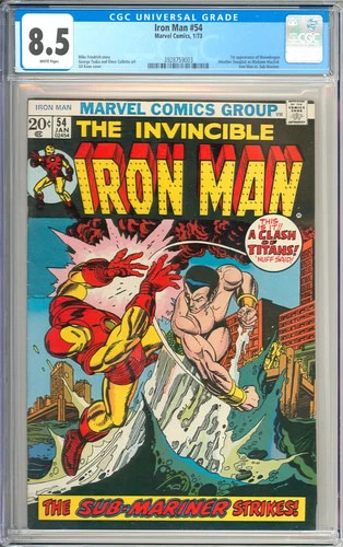 Iron Man #54 High Grade 1st App. Moondragon Bronze Age Marvel Comic 1973 CGC 8.5