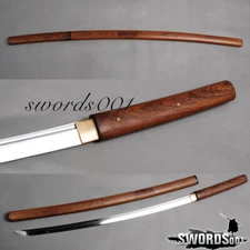 T10 Carbon Steel Sharp Blade Japanese Samurai Sword Katana Rosewood Shirasaya