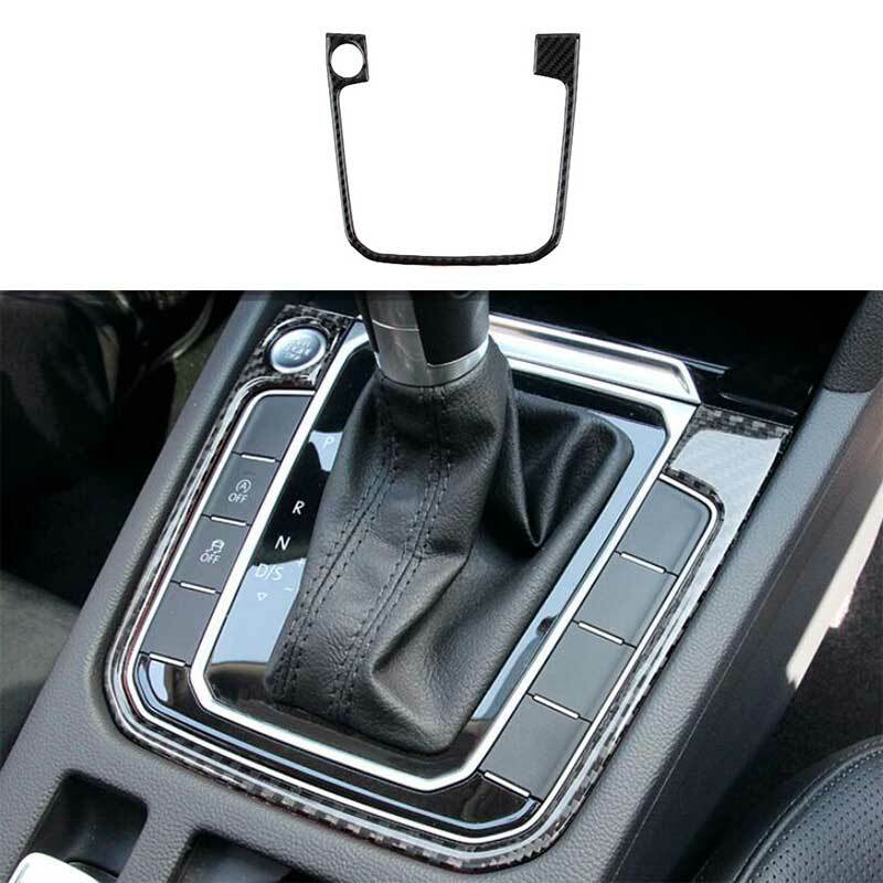 ビビット Carbon Fiber Console Gear Shift Frame Decor For VW Passat Variant