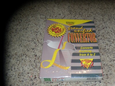 Grand Unified Converter New and Sealed in Box PC Program 3.5'' disk