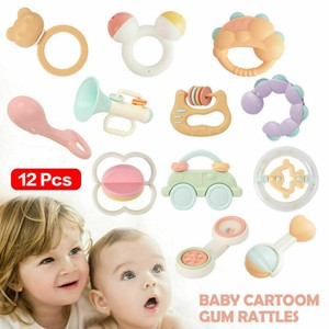 Multi-Sensory-Baby-Rattles-Teethers-amp-Shakers-BPA-Free-Essential-Set-Musical-Toy