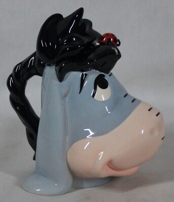 RARE! VINTAGE 2002 CARDEW'S DISNEY'S CHARACTOR EEYORES HEAD 4.75 TALL TEAPOT NEW