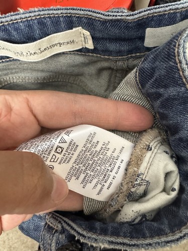 Anthropologie Pilcro Damenjeans Schlag Knöchel Paillettenpasse Größe 24 Medium Wash - Bild 8 von 8