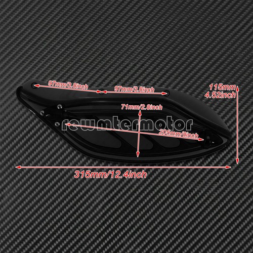 Deflector de aire ajustable negro ala lateral adecuado para Harley Touring 96-13 - Imagen 2 de 12