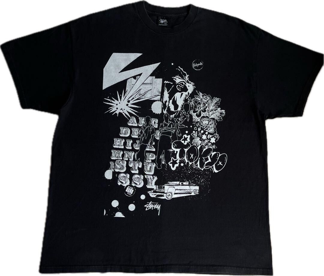 STUSSY Black Flag Adolescents Tee T-shirt Tokyo Shibuya STUSSY Black Flag Adolescents Tee T-shirt Tokyo Shibuya