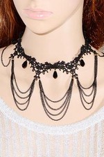 Elegant Thin Gothic Victorian Lace Fashion Choker