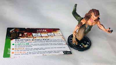 HorrorClix Puzzle #093 Silber Selten Figur Modell Vintage Horror Clix