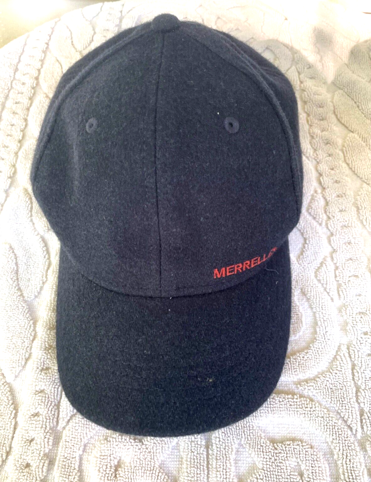 Cappello da baseball unisex blu Merrell misto lana 6 pannelli golf cappello da trekking