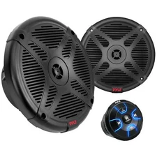 	Pyle 6.5'' Dual Marine Speakers Kit - Waterproof-Rated w/Amplified Bluetooth	