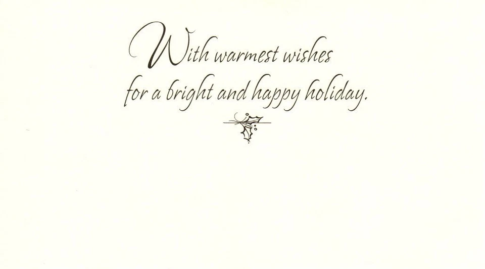 Elegantes tarjetas de felicitación navideñas con sello de marfil lámina dorada - Juego de 17 Foto 2 de 4