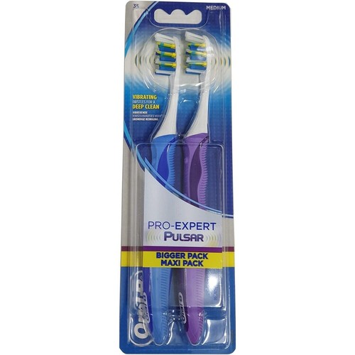 Oral-B Pro-Expert Pulsar Vibrating Manual Electric Toothbrush Twin Pack Medium - Picture 3 of 3