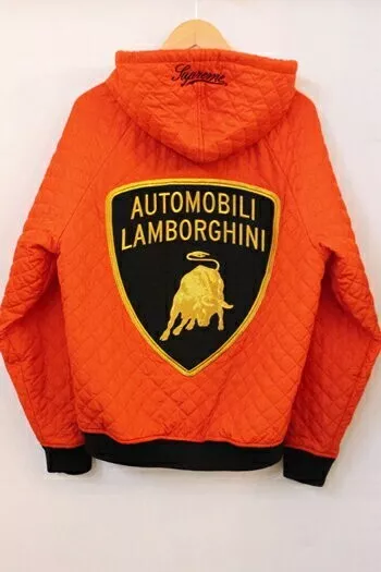 Veste de travail parka à capuche rouge Supreme Automobili Lamborghini taille M 20SS occasion
