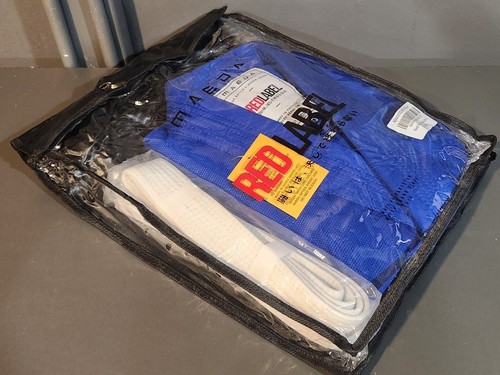 Maeda Red Label 3.0 Jiu Jitsu Gi Blue M1 M0 M000 Child Kid Karate MAKK02 Uniform - Picture 8 of 12