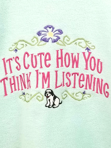 BIG DOGS KIDS Girl's Powder Blue Fleece Top Size 8/10 - Picture 3 of 5