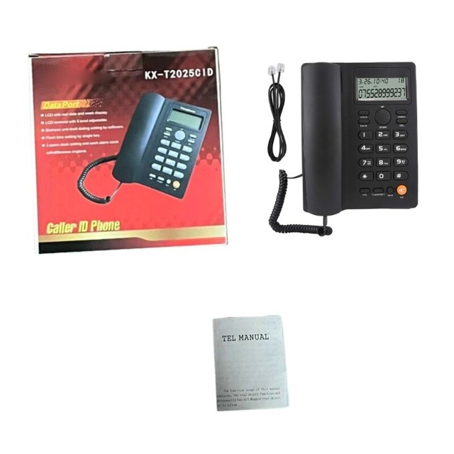 Corded Landline Telephone Desk House Phones with Large Buttons Phone KX-T2025 Corded Landline Telephone Desk House Phones with Large Buttons Phone KX-T2025