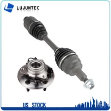 2 For Dodge Ram 1500 2006 2007-2008 4WD Front CV Axle Shaft + Wheel Hub Bearing