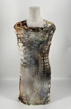 ANA ALCAZAR Kleid Kofferkleid Wasserfallausschnitt Fantasie Print Gr.38/40 Neu