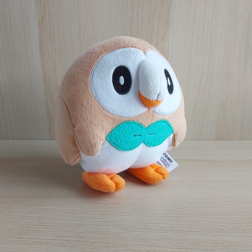 Pokemon Tomy Officially Rowlet Plush Soft Toy 2017 Licensed Catch Em All - Picture 3 of 15