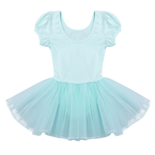 US Girls Ballet Dance Tutu Dress Leotard Gymnastics Camisole Skirted Dancewear - Picture 29 of 69