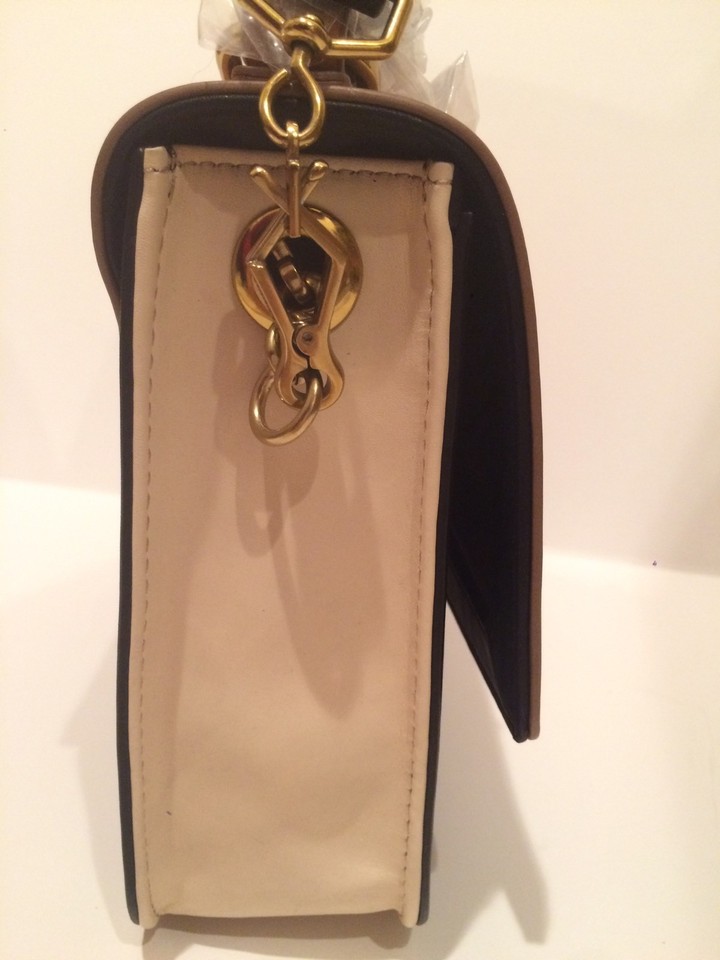 NWT J.Crew Edie Purse Tricolore Colorblock Tan Black eBay