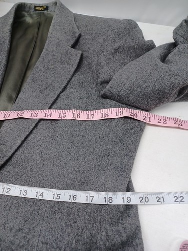 Robert Stock Gray Wool Blazer Jacket Sport Coat Size 39R - Picture 8 of 11