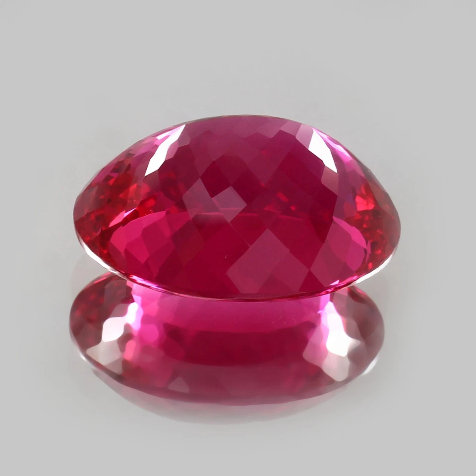 AAA Museum Grade Natural Flawless Burma Ruby Loose Oval Gemstone Cut 30x22 MM - Image 4 of 4