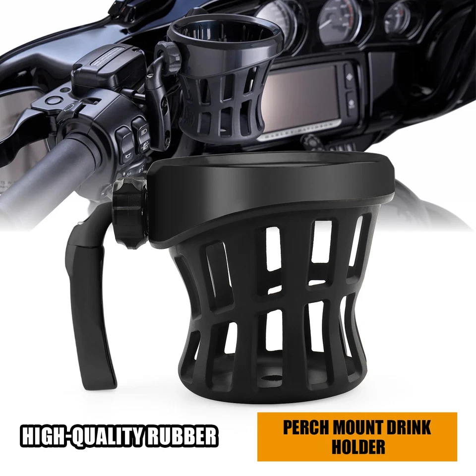 Motorcycle Drink Cup Holder For Harley Road King Electra Street Glide Trike Dyna - Imagem 2 de 4