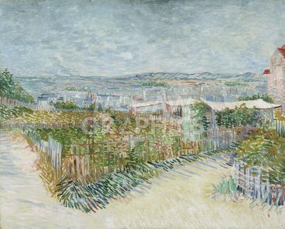 Montmartre Behind the Moulin, van Gogh, Wall Art Print 11'' x 14''  1625