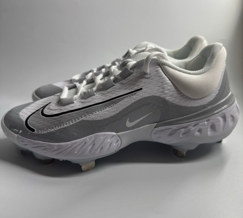 Nike Men’s 7 Alpha Huarache Elite 4 Low Baseball Cleats White FD2745-104 NEW - Picture 4 of 6