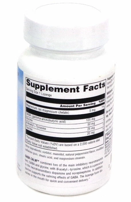 Source Naturals Serene Science GABA menta tranquila - 60 pastillas - 6/2026+ Foto 2 de 2