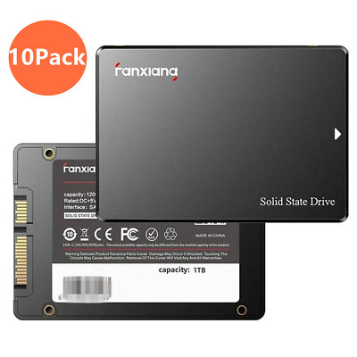 10Pack Fanxiang 1TB SSD 2.5'' SATA III SSD Internal Solid State Drive Hard Disk 