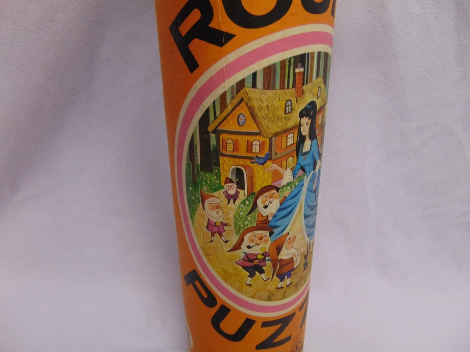 Rompecabezas redondo entrelazado vintage Blancanieves 75 piezas de H-G Toys #481 completo Foto 4 de 4