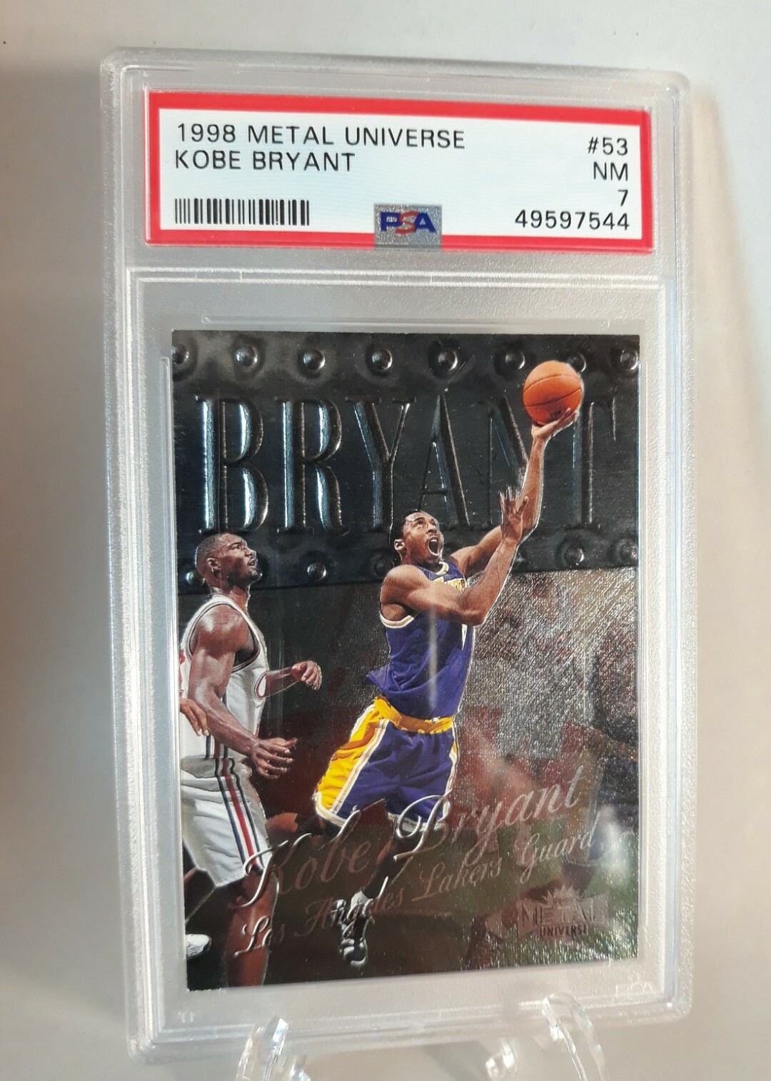 Kobe Bryant 1998 Metal Universe PSA 7 NM Los Angeles Lakers Free S&H