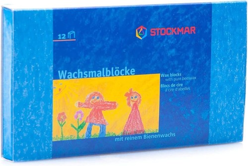 Stockmar Beeswax Crayon Blocks 12 Colors - Picture 2 of 2
