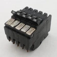 FPE NC115 Black Handle Circuit Breakers (Lot of 5)