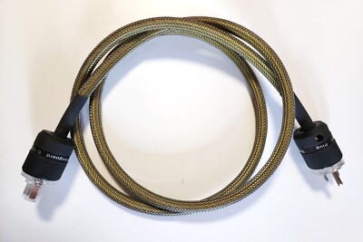 HI-FI Audio Power Cable (6ft) VANGUARD RHODIUM - 12AWG Copper - BLACK/YELLOW