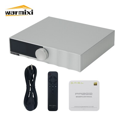 SMSL PA200 Gallium Nitride 160Wx2 HiFi Power Amplifier with PGA2311 Volume Chip