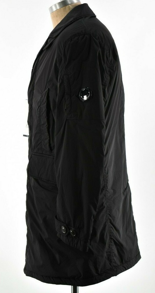 C.P. (CP) Company NWT Nycra Padded Long Trench Coat Size M 50 in