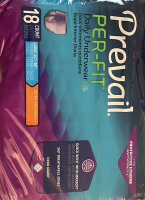 Prevail Inserts Prevail Per-Fit Underwear Extra Absorbency, Large (Pack of 72) (PF-513 ...