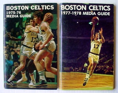 1975-76 & 1977-78 BOSTON CELTICS MEDIA GUIDE Yearbook JOHN HAVLICEK DAVE COWENS