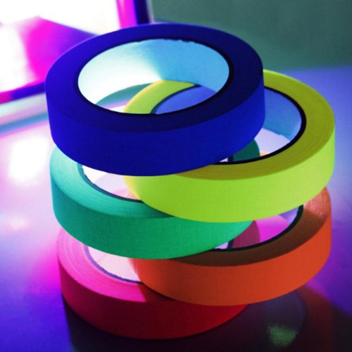 Fluorescent Cotton Tape Stage Night Light Glow Tape Film KTV FH - Picture 3 of 9