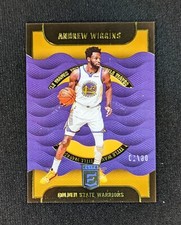 2022-23 Donruss Elite Title Waves Gold 6/10 SSP Andrew Wiggins #4 GS Warriors