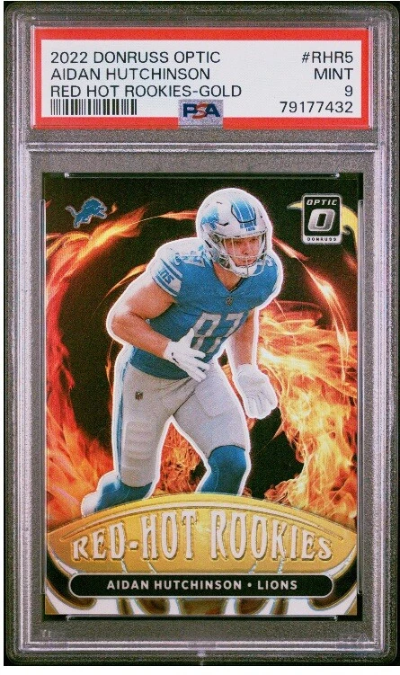 Aidan Hutchinson Panini Donruss Optic Red Hot Rookies #RHR5 Gold