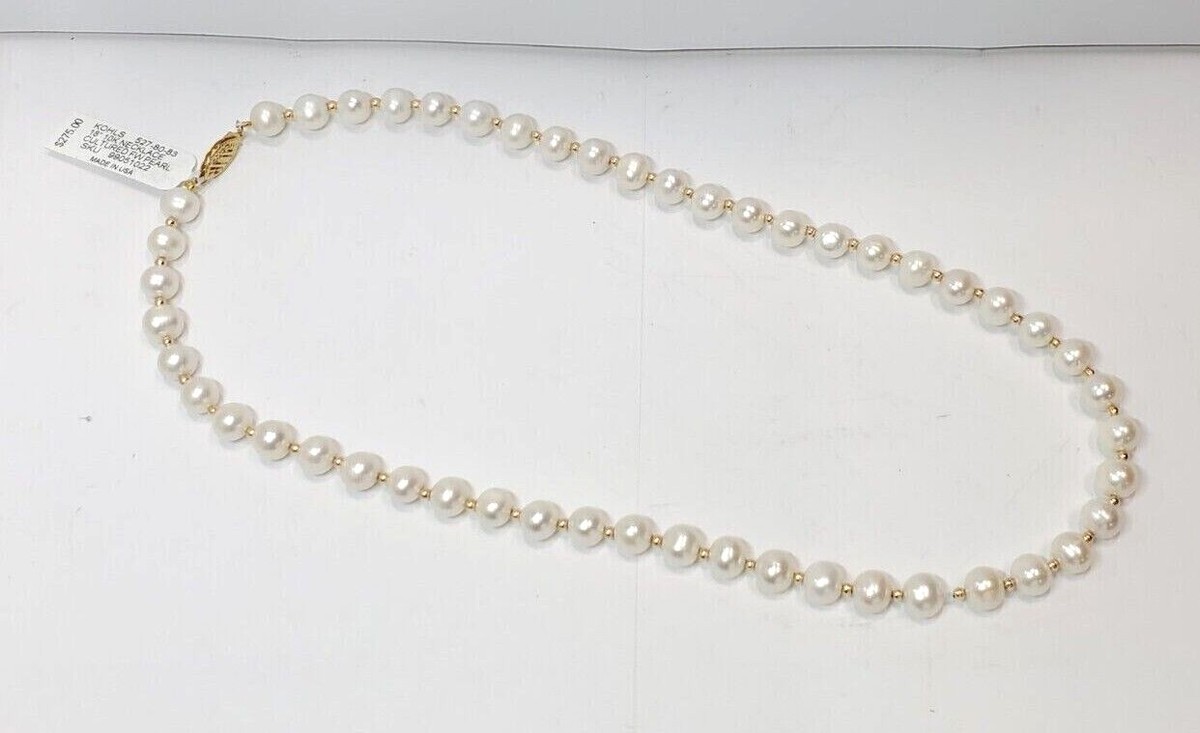 PearLustre by Imperial Freshwater Cultured Pearl 10k Gold 18