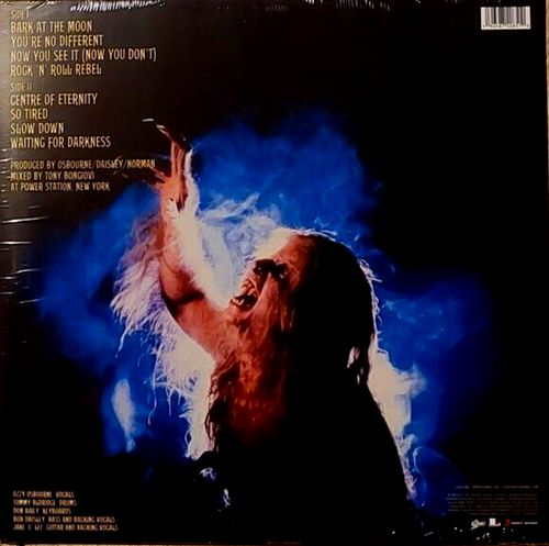 OZZY OSBOURNE - BARK AT THE MOON 40th Anniversary - LP Blue Cobalt VINYL NEW - Picture 3 of 10