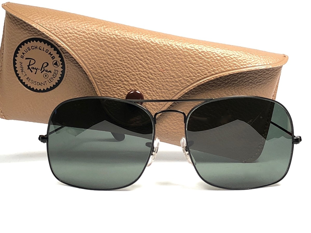 NEW! VINTAGE RAY BAN 1978 BLACK MATTE G15 GREY LENS B&L SUNGLASSES